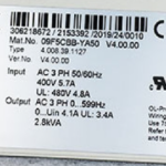 4-008-39-1127 Частотный преобразователь Homag 09F5CBB-YA50 V4.00.00 KEB