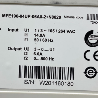 MFE190-04UP-06A0-2+N8020 Серводрайвер ABB – слайд 2