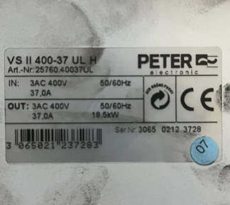 4-008-39-1787 Устройство плавного пуска Homag VS II 400-37 UL H Peter Electronic – слайд 3