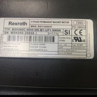 4-075-01-1038 Мотор Homag MSK060C-0600-NN-M1-UP1-NNNN R911306057 Rexroth – слайд 2