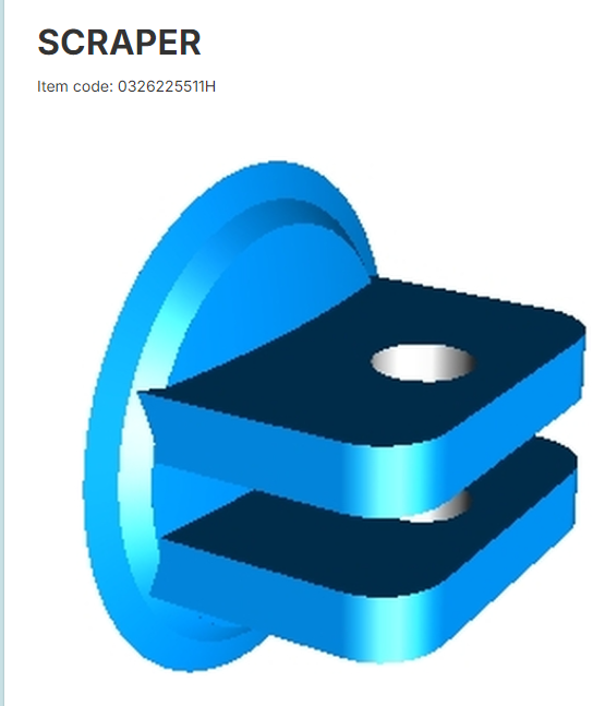 0326225511H Скребок SCM 
