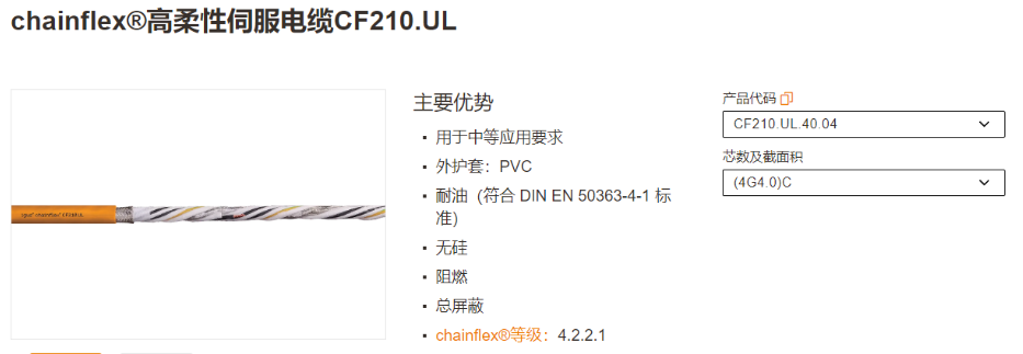 CF210.UL.40.04 Кабель Igus