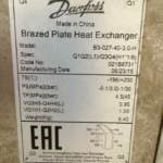 021B8731 Теплообменник B3-027-40-3.0-H Danfoss