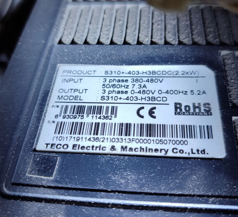 S310+-403-H3BCD Сервопривод TECO