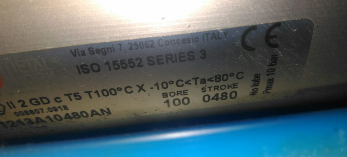 1213A10480AN Пневмоцилидр Metalwork