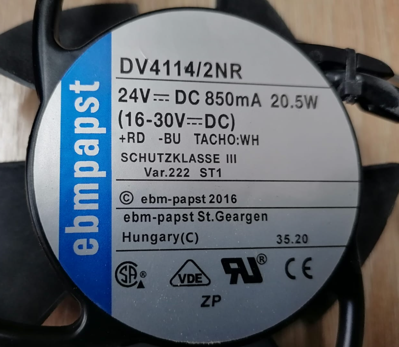 DV4114/2NR Вентилятор 24V 850mA 20,5W Ebmpapst