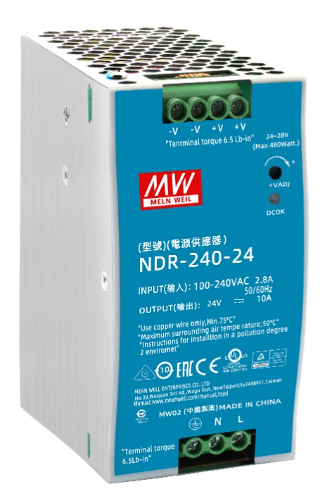 NDR-240-24 Блок питания арт PRO ECO 240W 24V 10A MEAN WELL